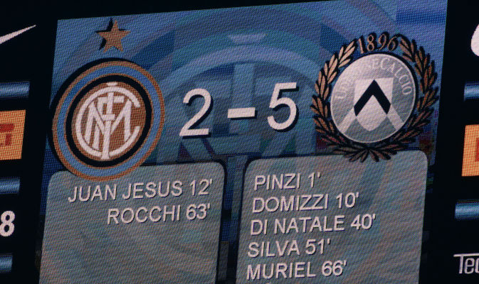 INTER UDINESE 5 - 2